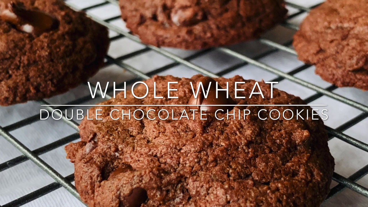Whole Wheat Double Chocolate Chip Cookies