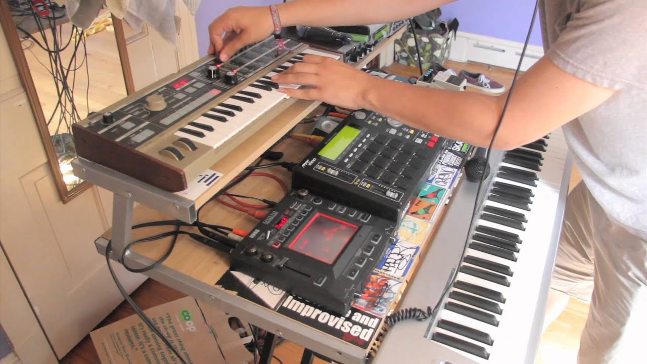Demo of MPC 1000 + Microkorg + EMU + Kaoss Pad + Kaossilator Pro Improv