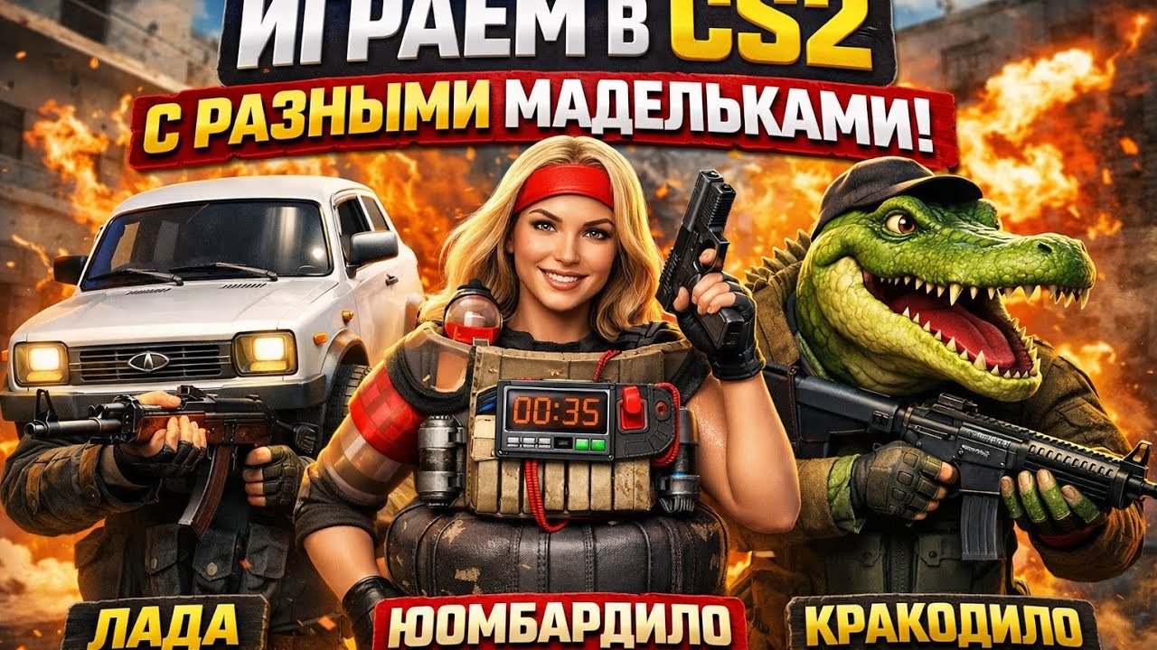 Играем в cs2 с разными модельками