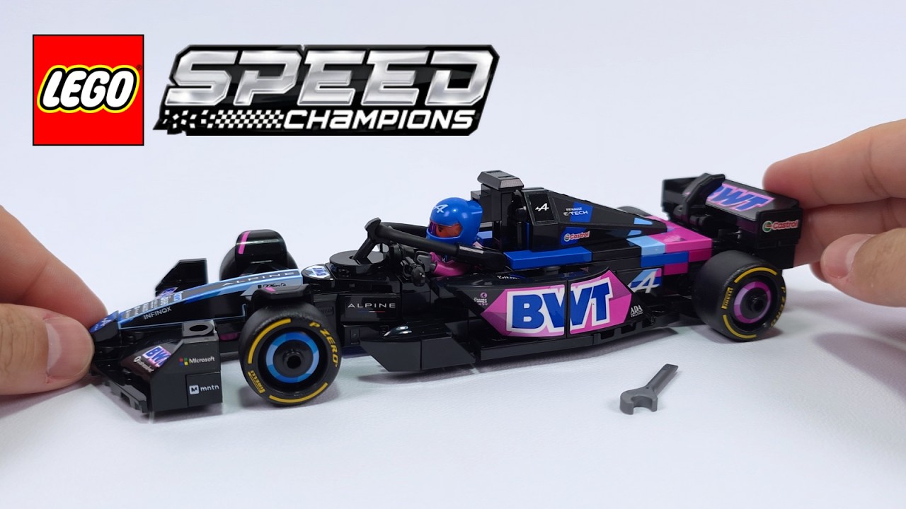 LEGO Speed Champions BWT ALPINE F1 Team A524 Race Car | Speed Build
