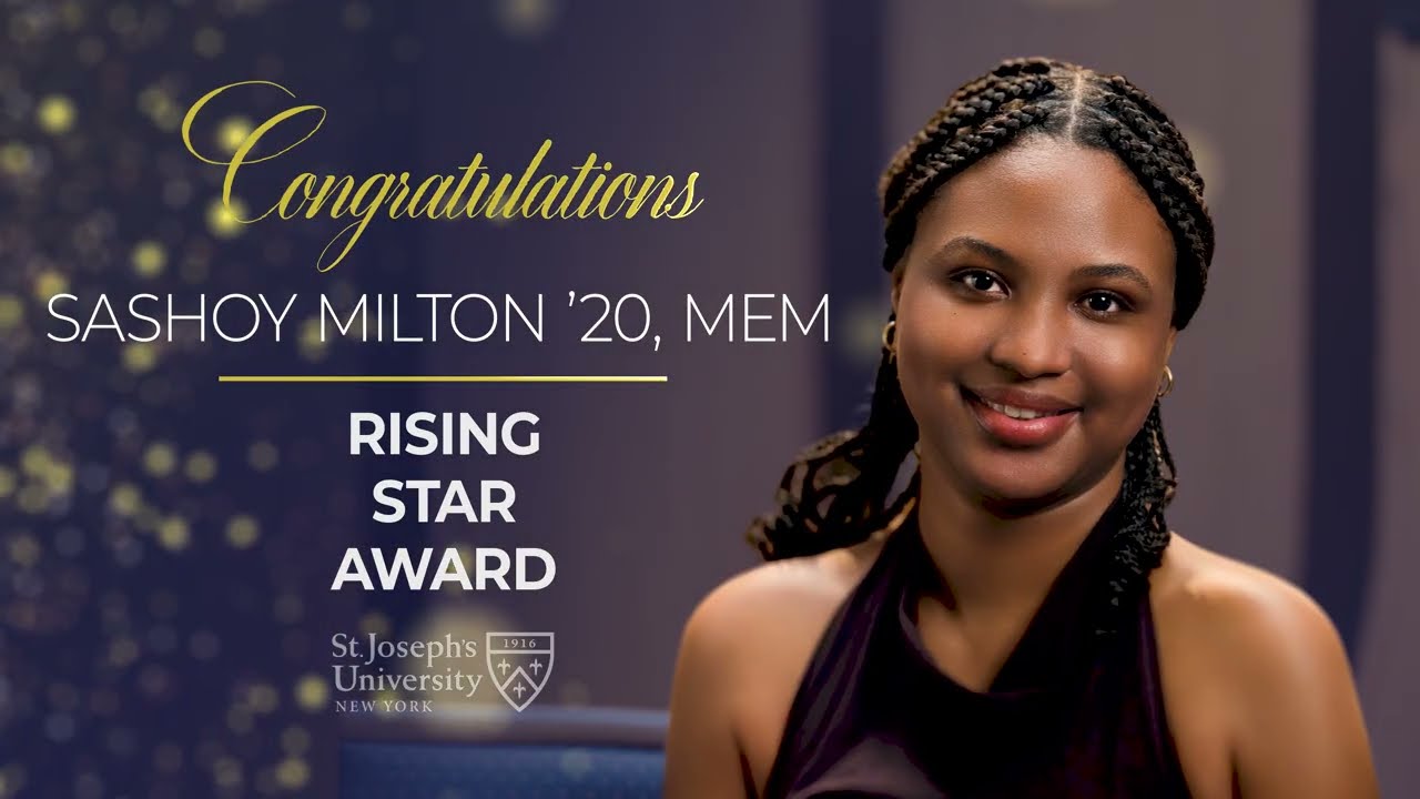 2025 St. Joseph's University, New York: Esse Non Videri Gala Awards: Sashoy Milton