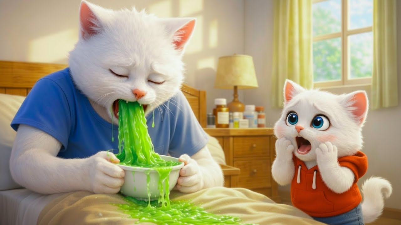 His Father Is Very Sick… Can the Little Cat Find a Way to Help?