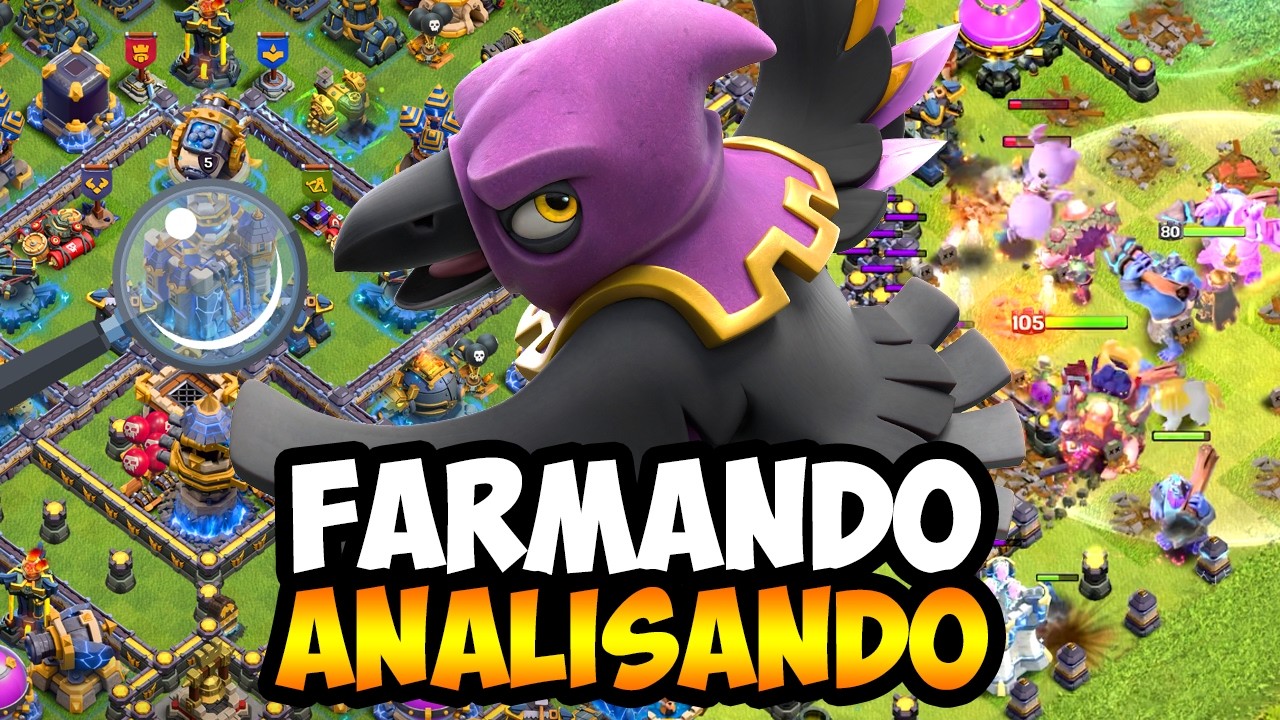 ATUALIZAÇÃO CHEGANDO! PUSH CV18 E ANALISANDO VILAS NO CLASH OF CLANS!