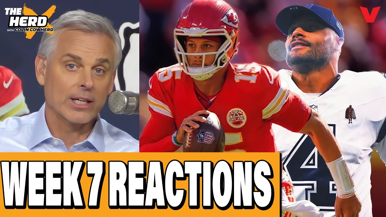 РЕАКЦИИ НА 7-Ю НЕДЕЛЮ НФЛ: Chiefs & Mahomes, возвращение Broncos, Bears, Cowboys | THE HERD с Кол...