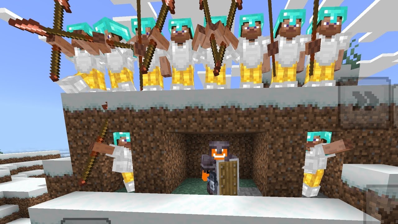 Speedrunner vs 10 NPC Minecraft Manhunt