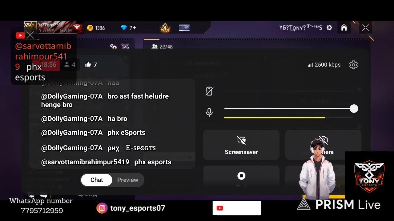 Live streaming of tony_esports07