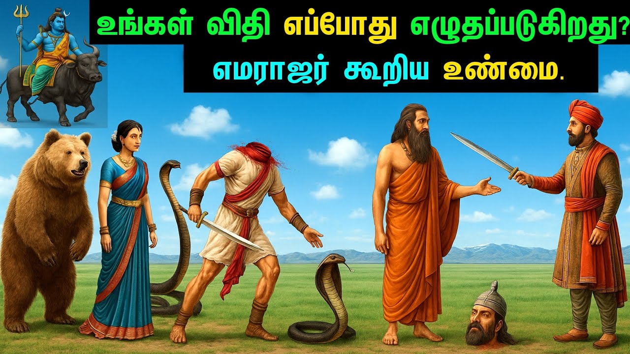 உங்கள் விதி எப்போது எழுதப்படுகிறது எமராஜன் கூறிய உண்மை | The Secret of Destiny by Lord Shiva.