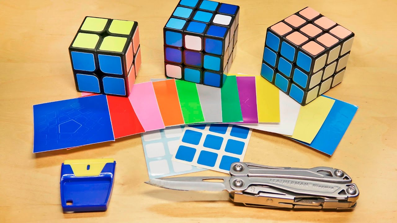 CAMBIAR STICKERS de un cubo de RUBIK | HD | Tutorial | Español