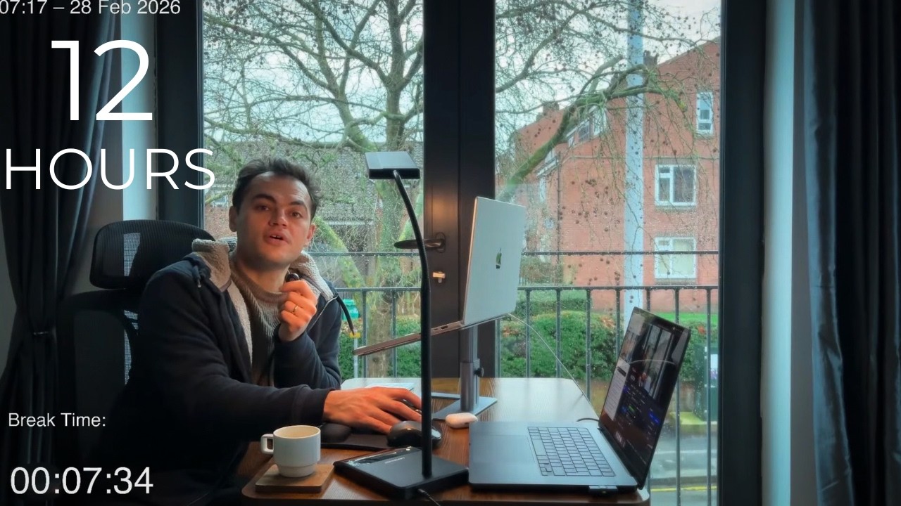 12-Hour LIVE Study With Me 🎓 | Cozy UK Ambience | Custom Pomodoro Timer | Deep Work Mode