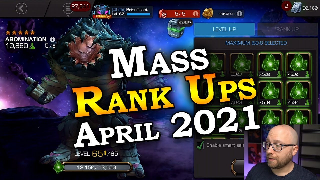 Mass Rank Ups - April 2021 | Marvel Contest of Champions