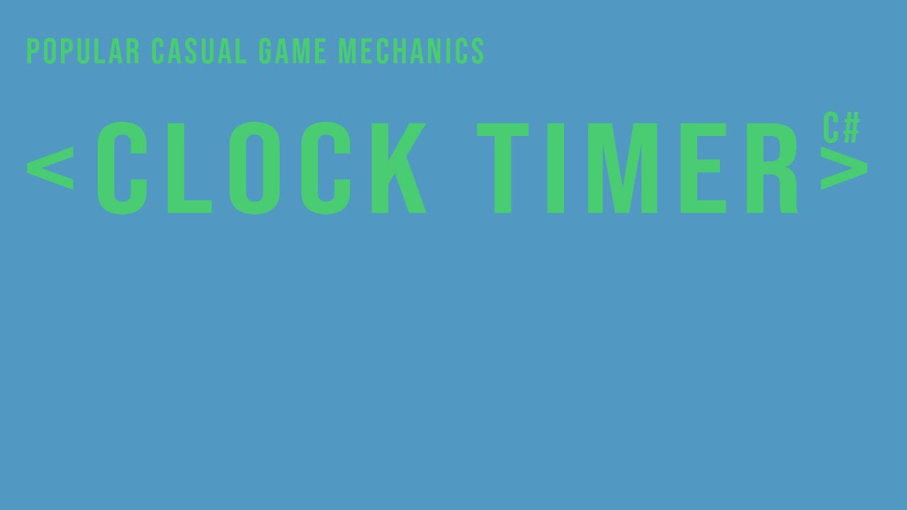 Clock Timer - Unity - C#