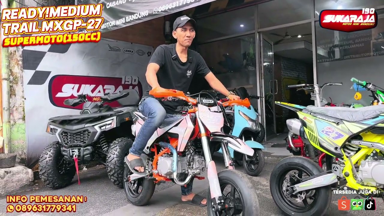 READY! TRAIL LENKA MXGP-27 SUPERMOTO(150cc MANUAL KOPLING) #sukarajamotorminibandung 