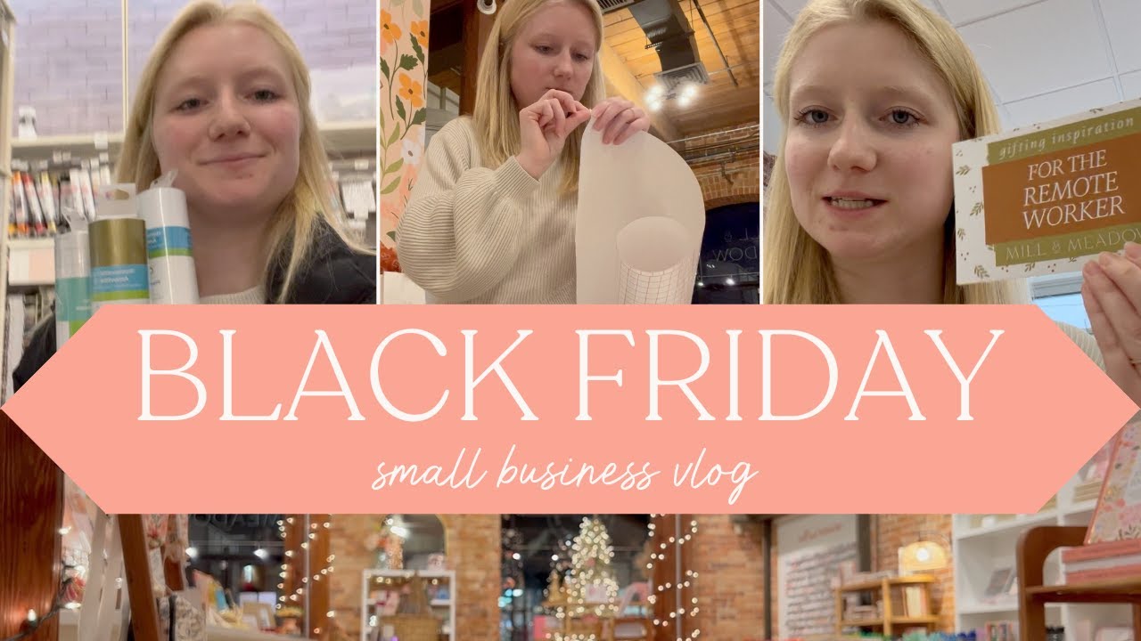 DIML vlog: look inside my small business and storefront during BLACK FRIDAY WEEK
