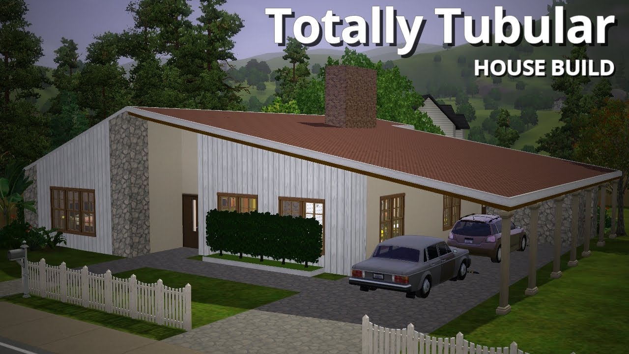 The Sims 3 House Building - Totally Tubular (1970s House)