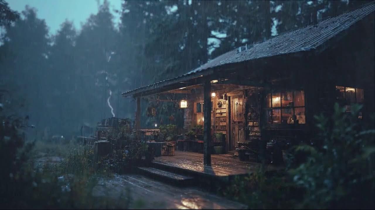 Heavy Rain and Thunder That Makes Falling Asleep Feel Automatic