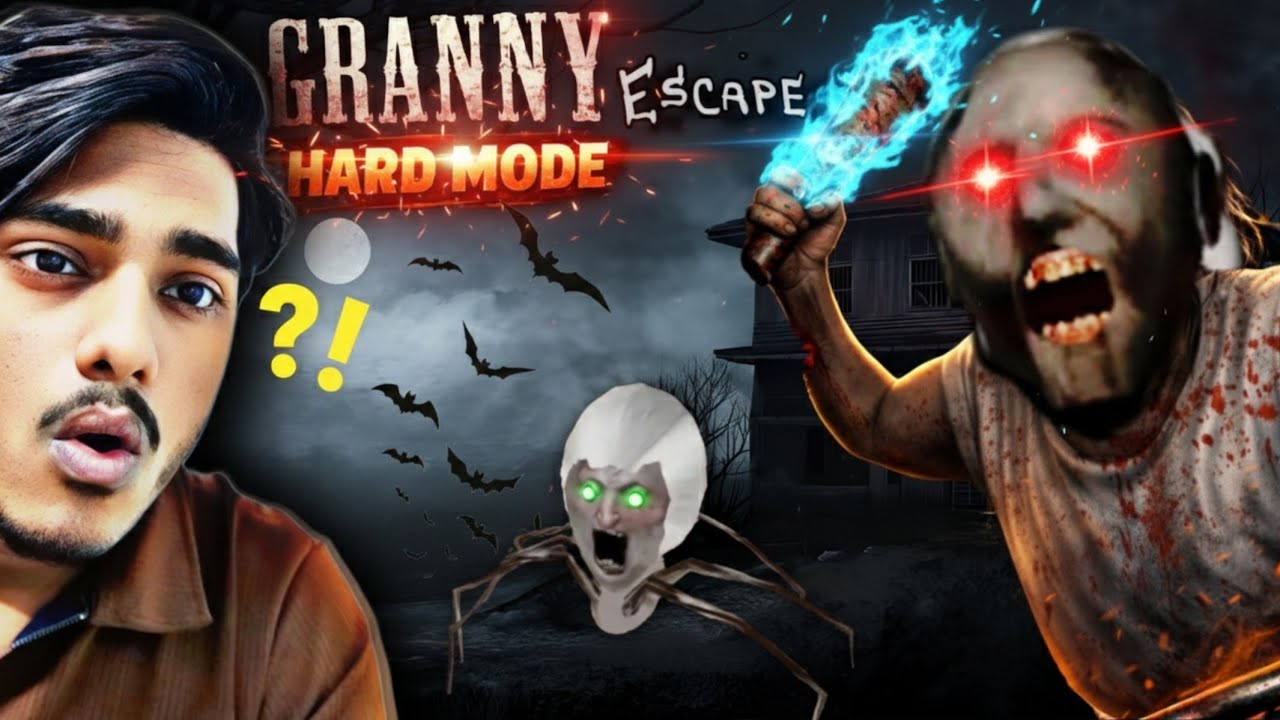 DADI JI KE GHAR SE BHAG GYA VO BHI HARD MODE PE 😂 | GRANNY IMPOSSIBLE HARD MODE ESCAPE 🔥