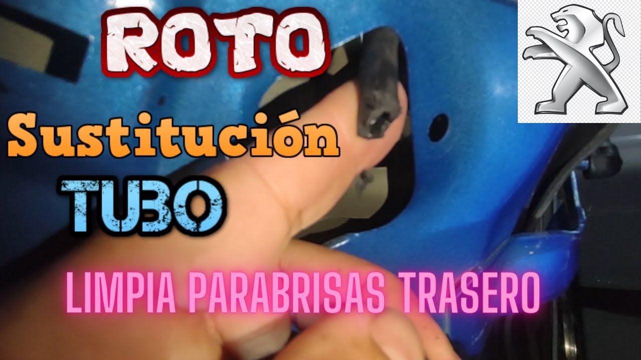 No sale agua por el limpia trasero peugeot 206 | Tutorial