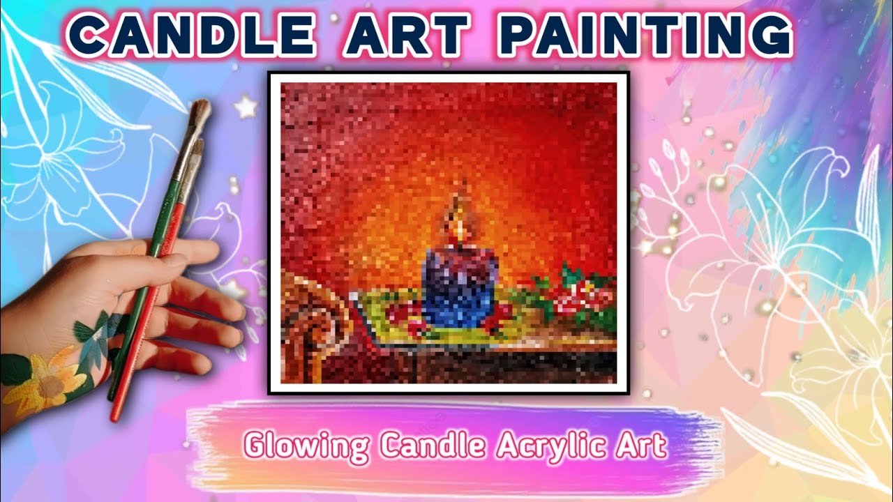 A Cozy Candle Still Life Painting | Acrylic Painting Tutorial For Beginners 