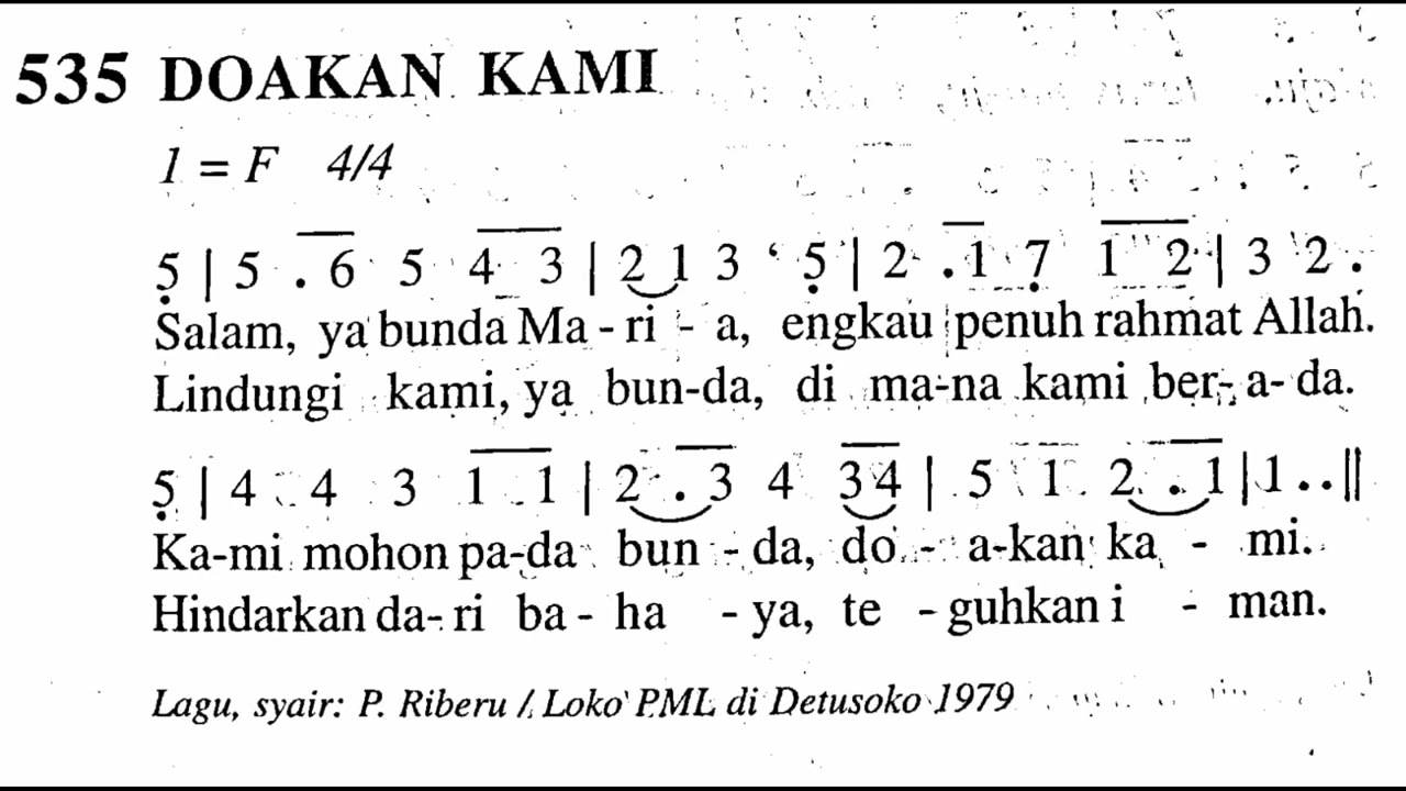 DOAKAN KAMI - Madah Bakti No. 535
