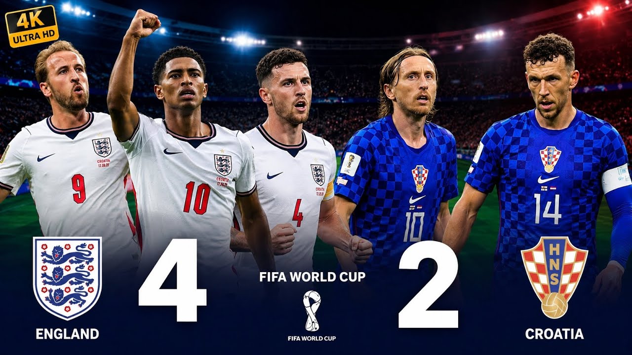 HARRY KANE & BELLINGHAM SHINE AS ENGLAND BEAT CROATIA 4-2! MODRIĆ LEFT HEARTBROKEN!