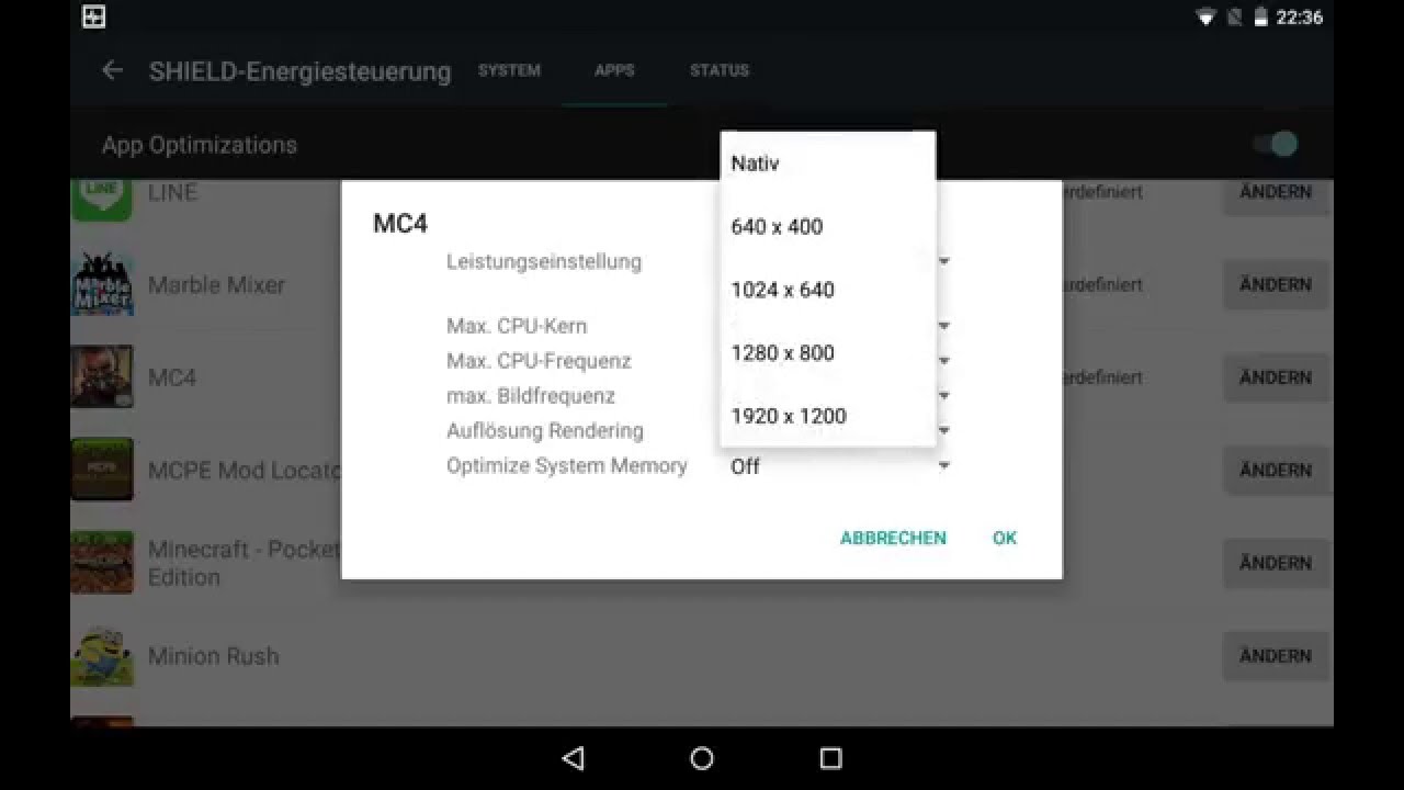 How to set framerate and clockrate of CPU on Shield Tablet [Guide]