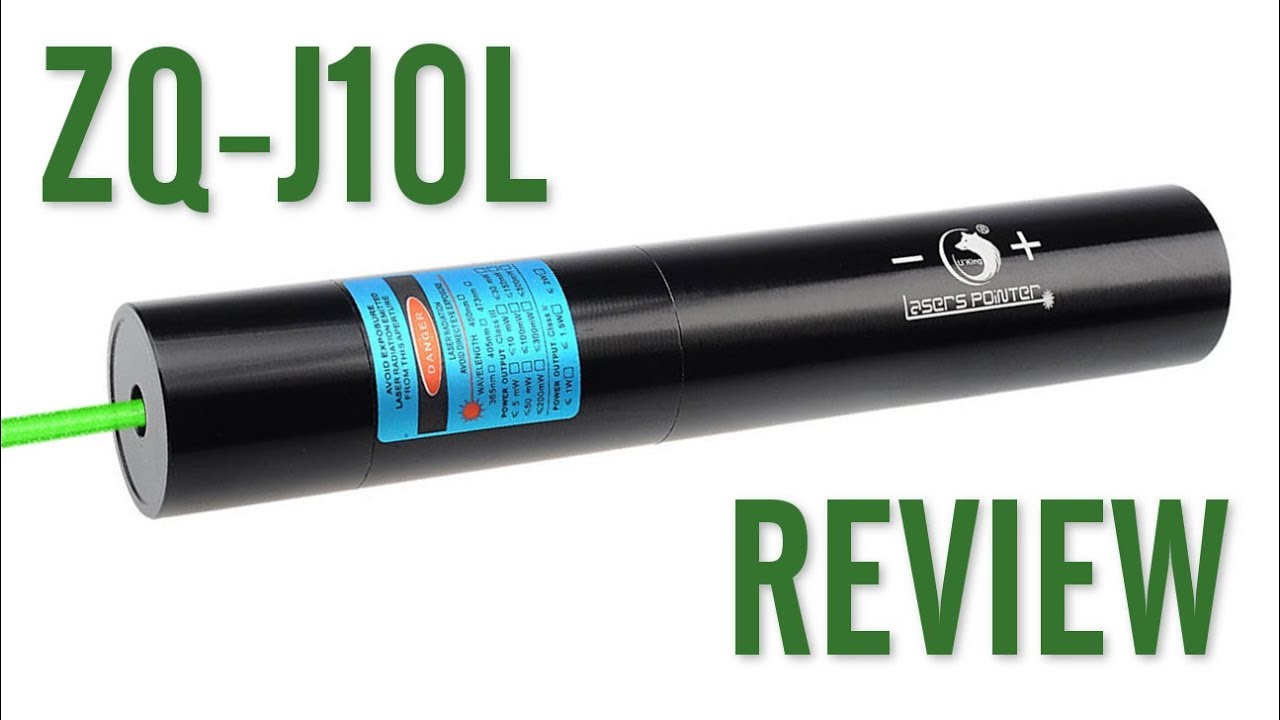 UKing ZQ-J10L 1W 520nm Laser Pointer Review