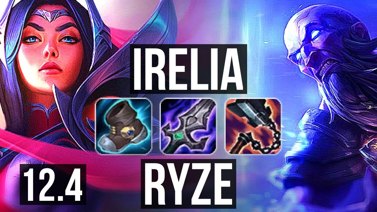 IRELIA vs RYZE (MID) | Rank 4 Irelia, 5/1/4 | KR Challenger | 12.4