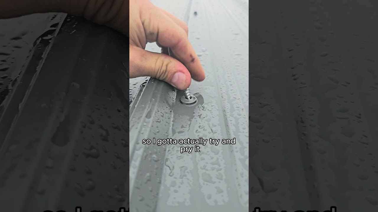 The quality of these neoprene washers is amazing. #garagebuilder #barnbuilder #shopbuilder