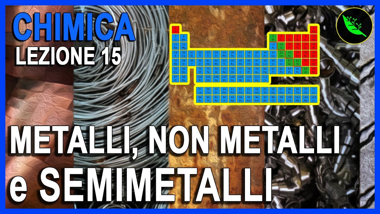 METALLI, NON METALLI e SEMIMETALLI  -Chimica Lezione 15