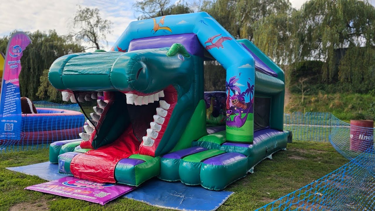 3D Dinosaur Disco inflatable |Installation and Deflation video | Castle Capers