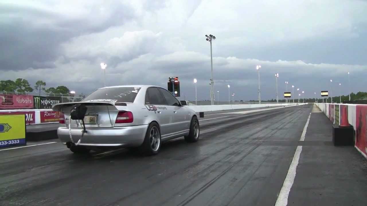 USP Motorsports Audi S4 VR6 Turbo 9.61 @ 153mph - Drag Strip 1/4 Mile Track Testing