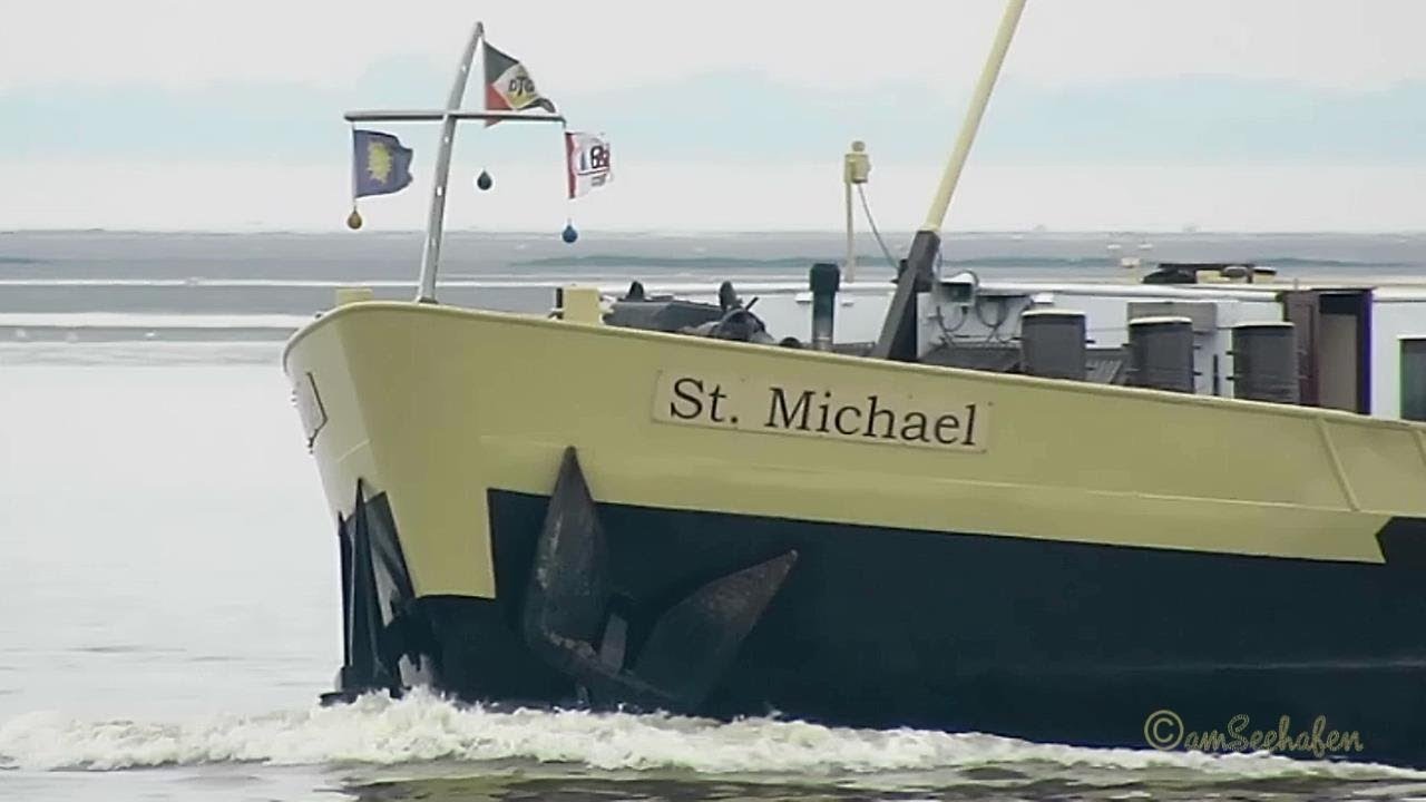 GMS ST  MICHAEL DB6474 MMSI 211465900 Emden riverbarge inland cargo ship Binnenschiff with seal