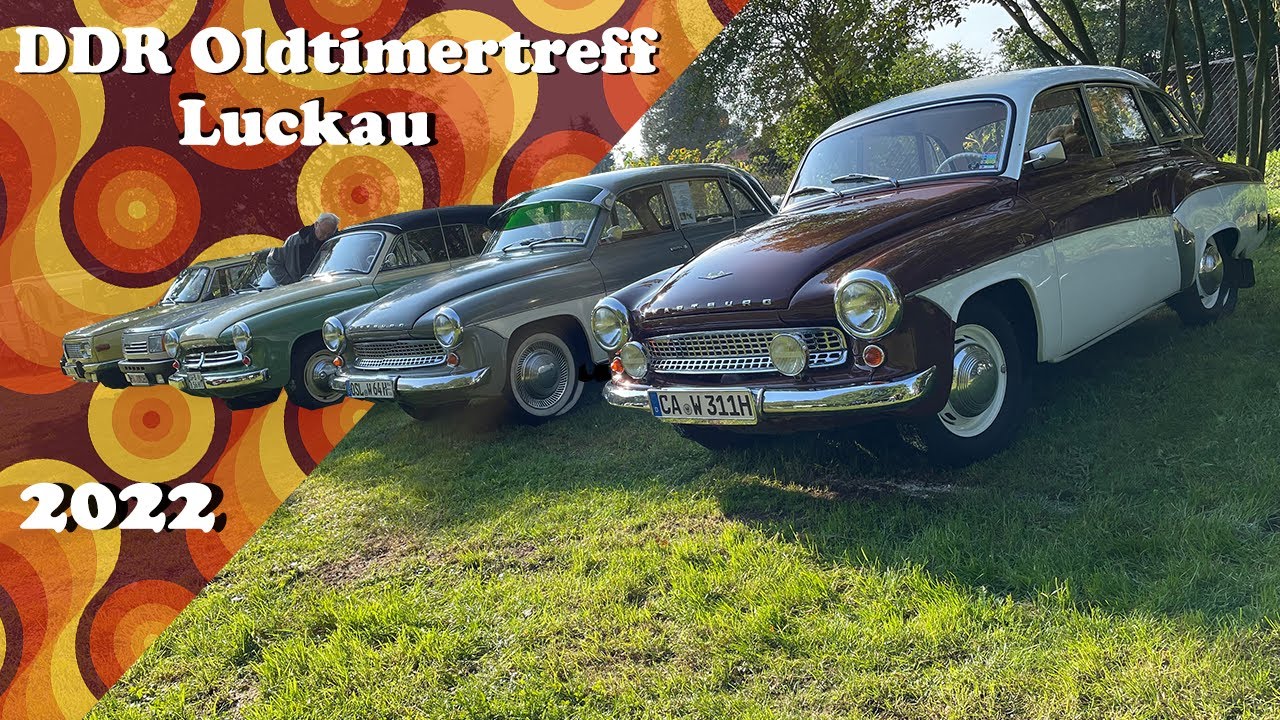 DDR Teilemarkt und Oldtimertreffen in Luckau ! Schöne Oldtimer so weit das Auge reicht !