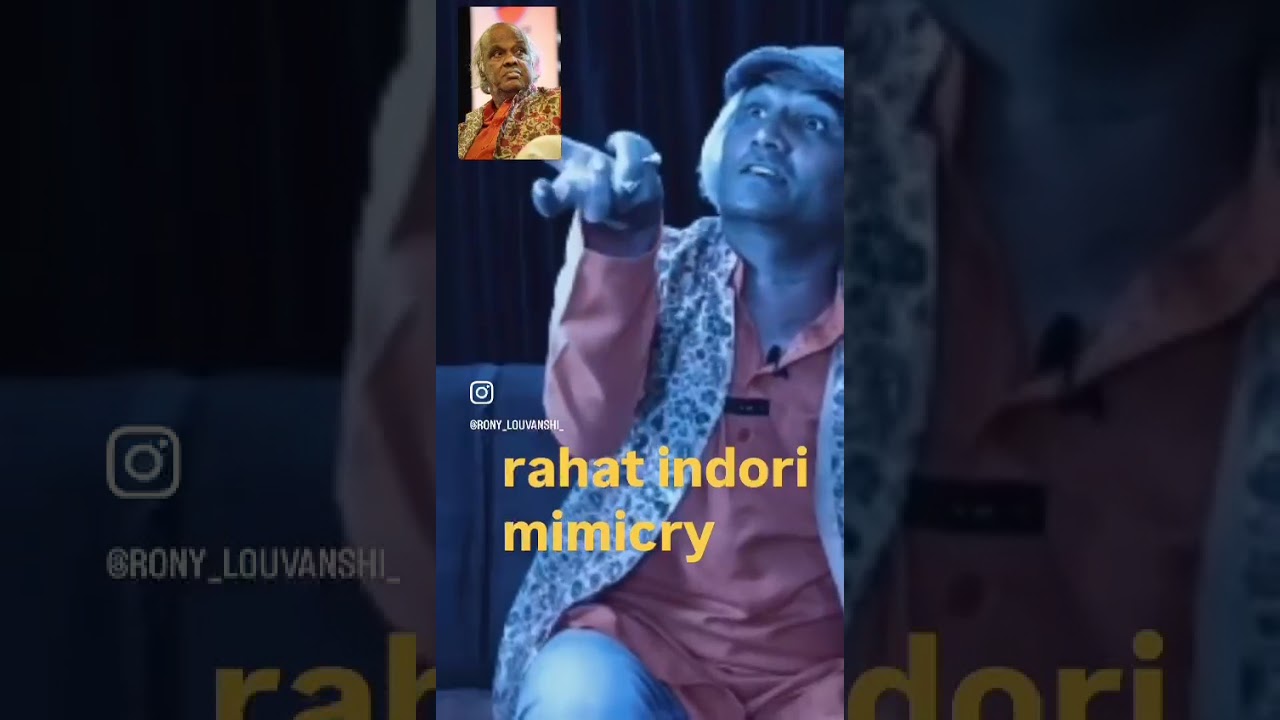 Rahat Indori Mimicry | Powerful Poetry Performance with a Twist | Must Watch