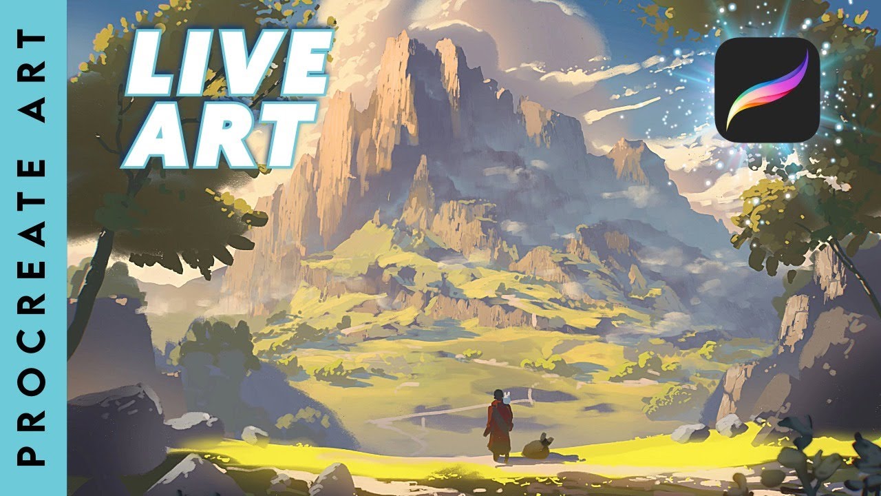 Procreate Art LIVE ⭐  COARSE CANVAS -brush🎨
