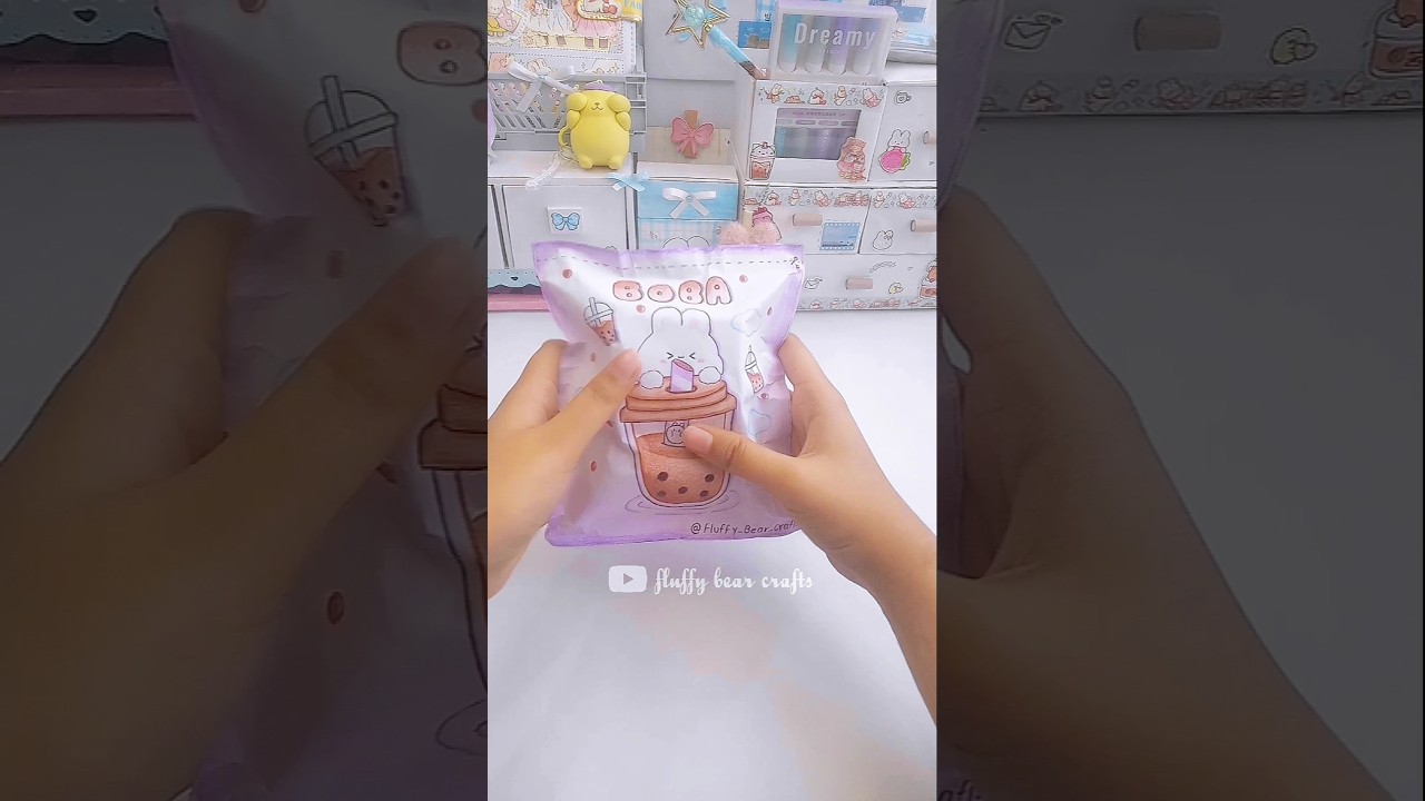 Blind bag unboxing💫 DIY boba tea blind bag☕ #shorts #blindbag #papercraft #diy #craft #unboxing