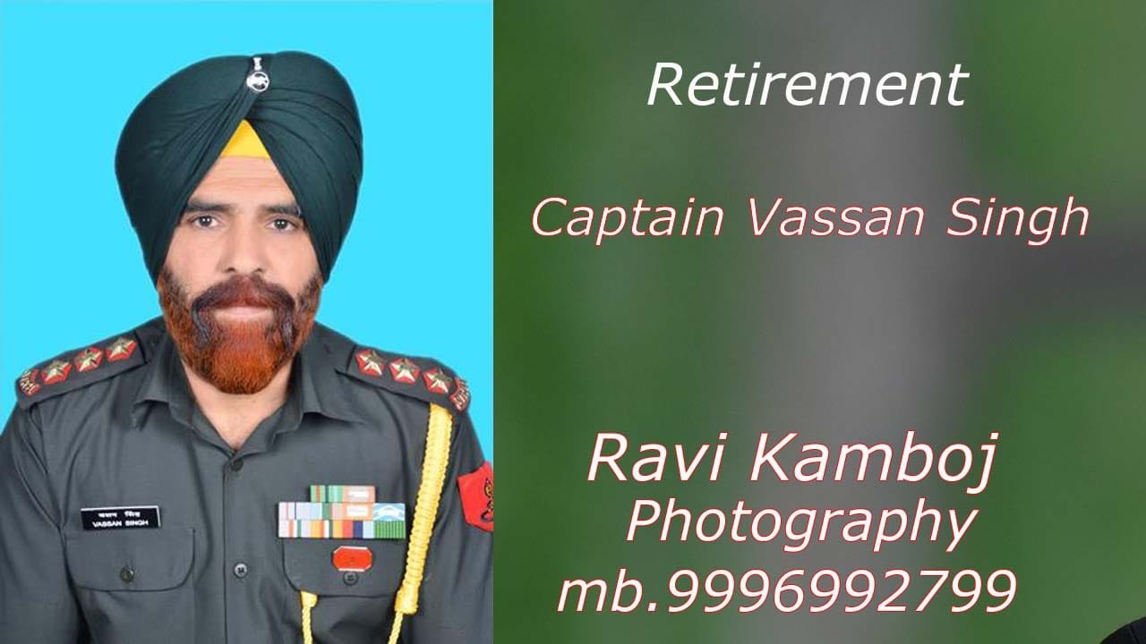 Live / Retirement  Party || Captain Vassan Singh || Ravi Kamboj  Photography Mb.9996992799