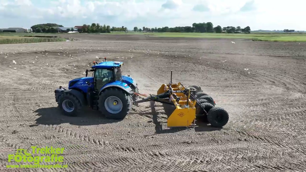 Lageveen Achlum | Kilveren | Leveling | Land Nivellierung | New Holland + BOS