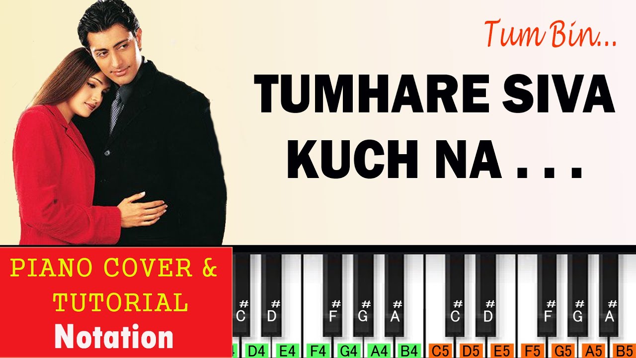 तुम्हारे सीवा कुछ ना पियानो | Tumhare Siva Kuch Na Piano Tutorial | Tum Bin (2001)