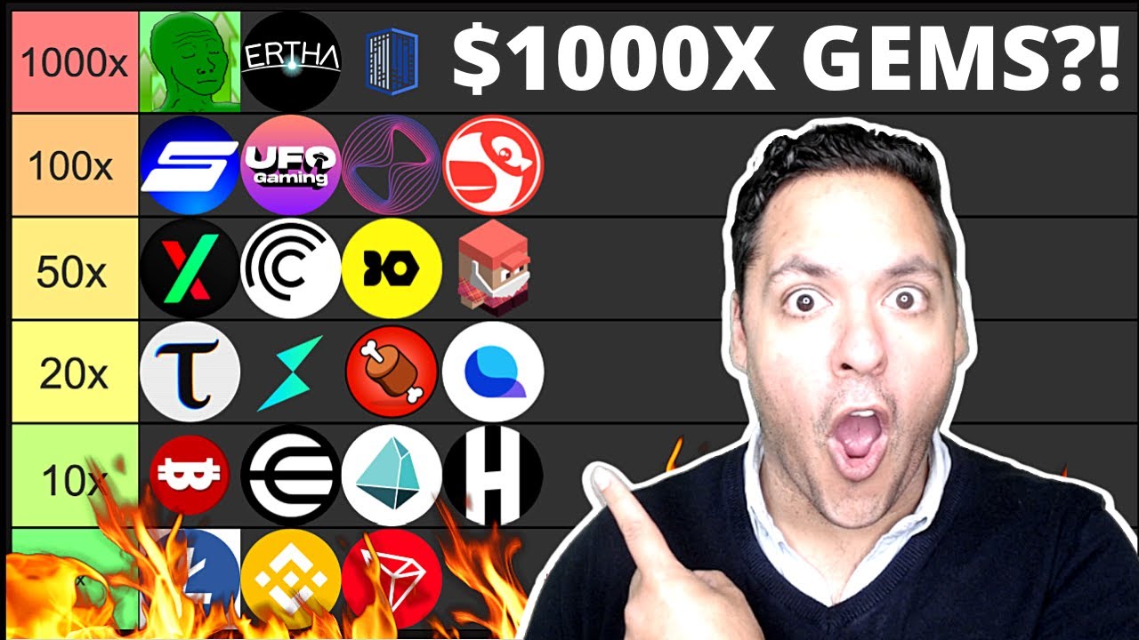 🔥BEST *TINY* CRYPTO GEMS WITH 100-1000X POTENTIAL BY 2025?! (MULTIPLIER TIER LIST)