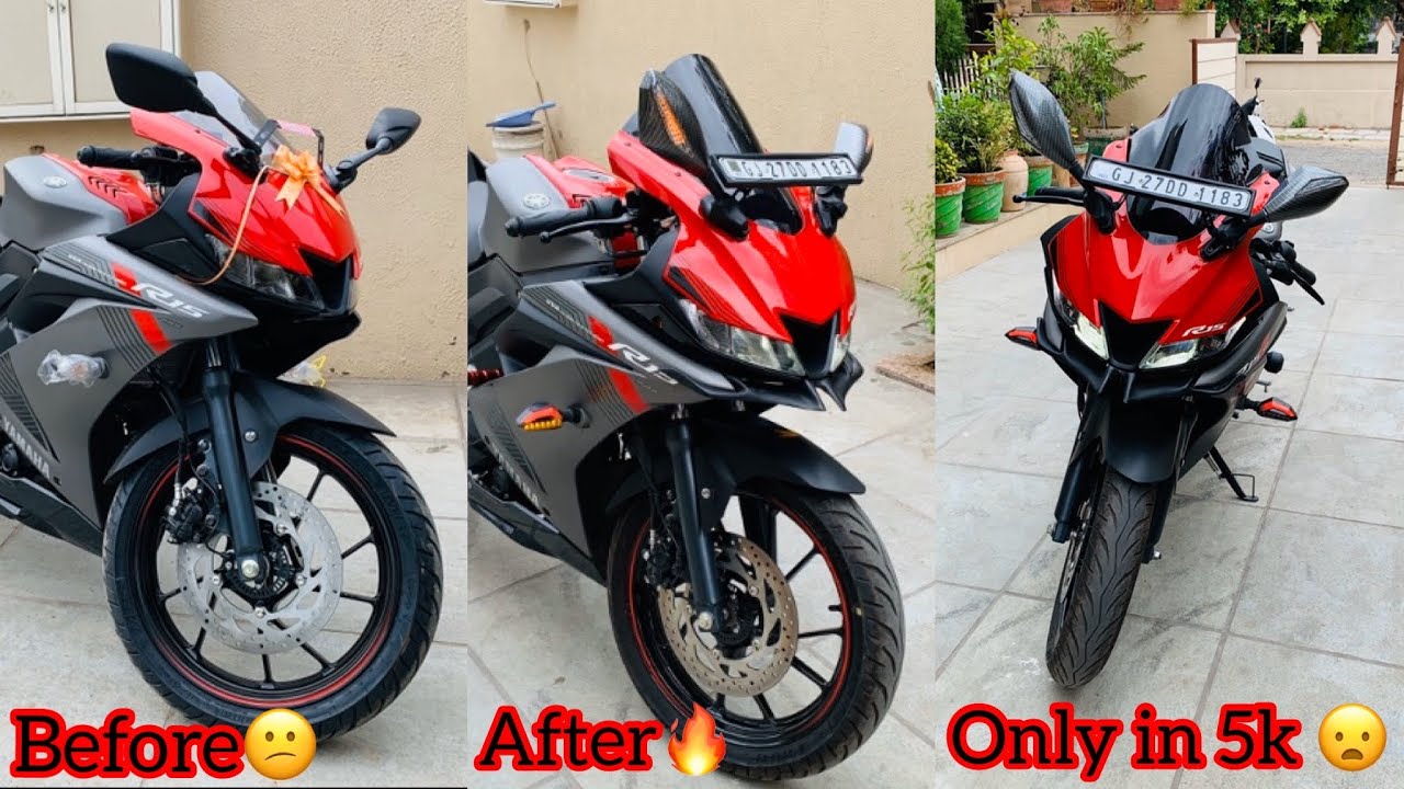 Cheapest modification on Yamaha R15 v3 | Aditya Rajput | Turbo Torque Motovlogs.