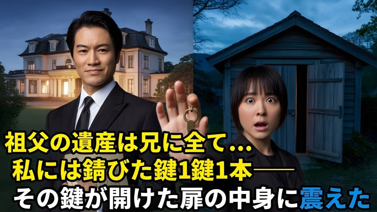 祖父の遺産は兄に全て…私には錆びた鍵1本──その鍵が開けた扉の中身に震えた