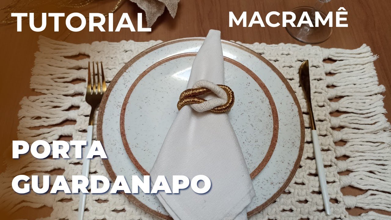 Tutorial Porta Guardanapo em Macramê | DIY Porta Guardanapo
