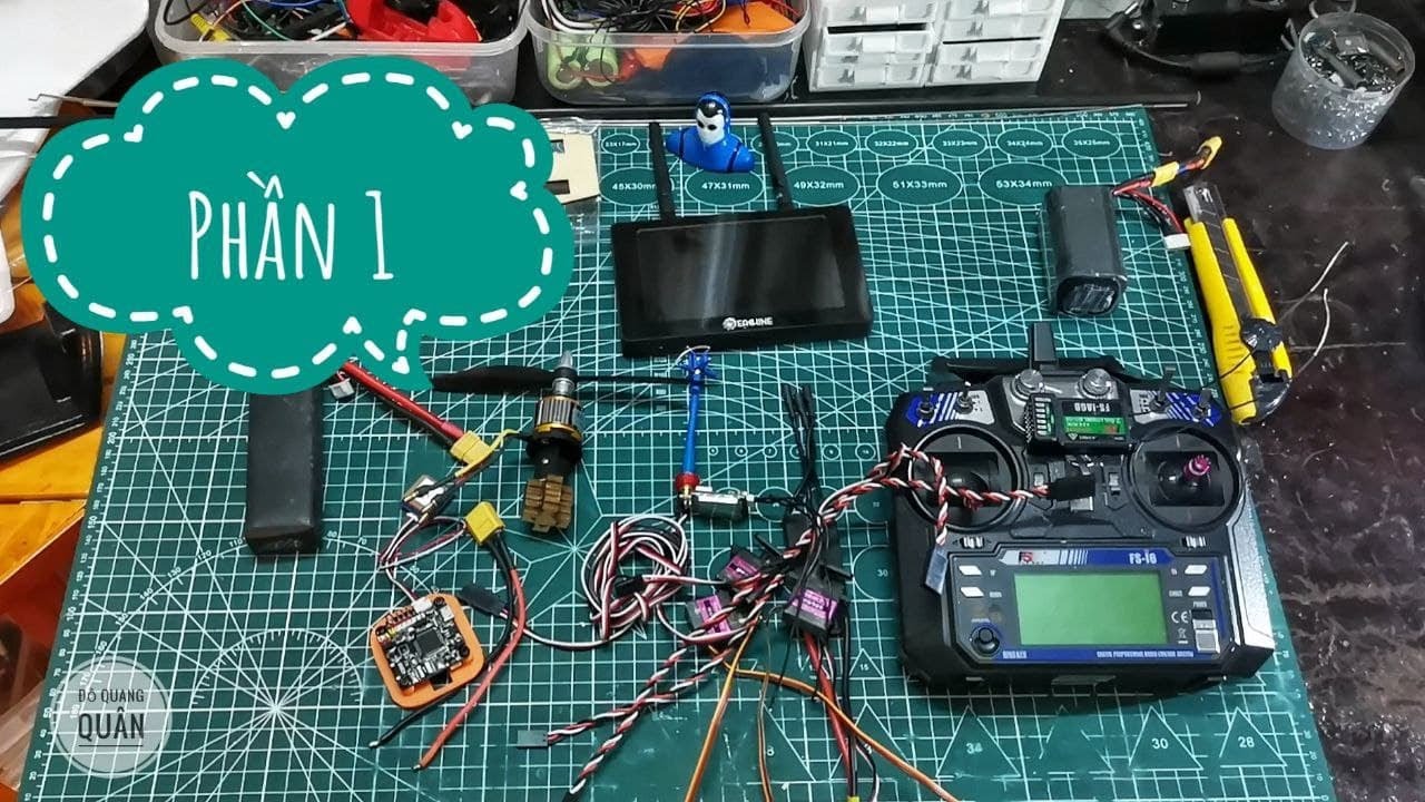 Phần 1: Chuẩn bị và ráp cơ khí máy bay - Hướng dẫn làm máy bay cánh bằng FPV INAV