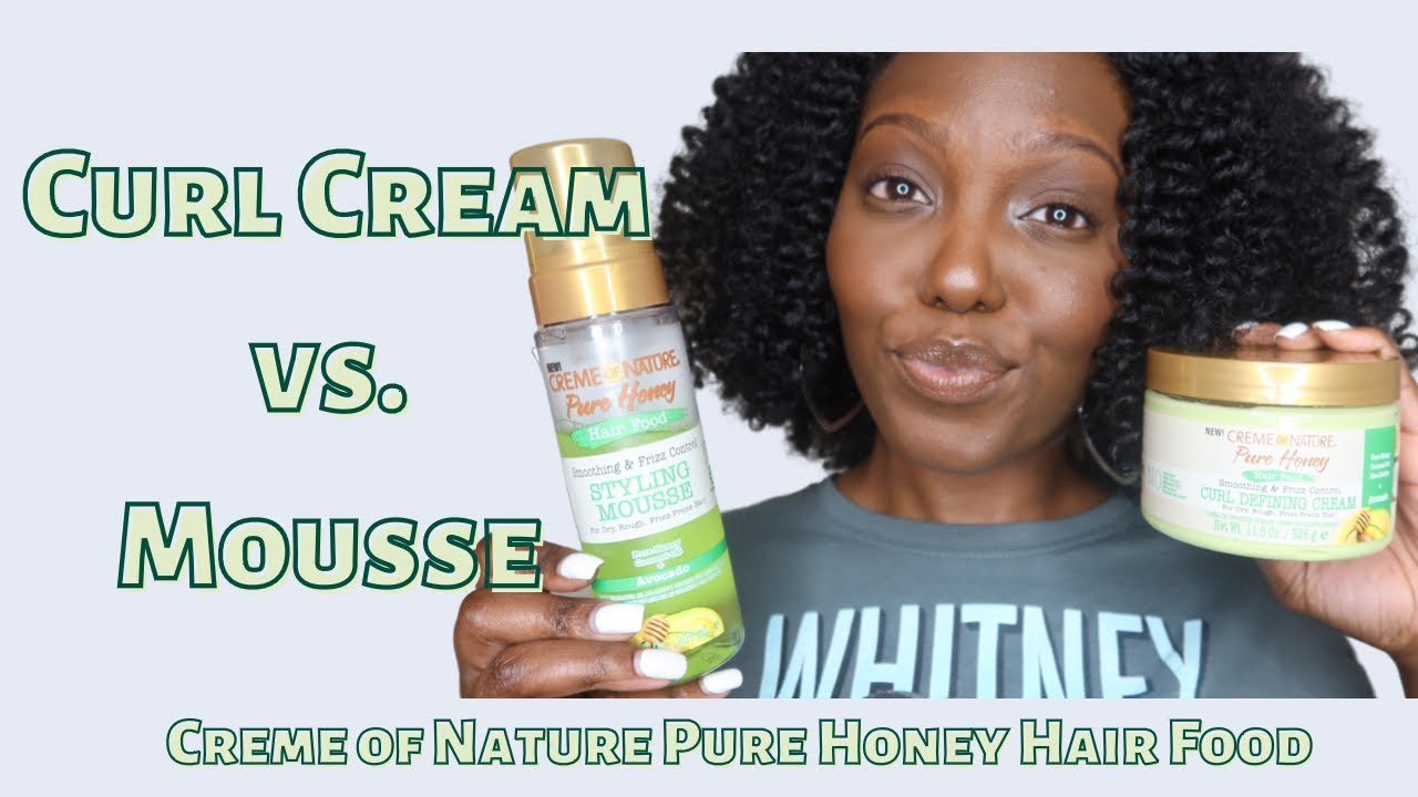 Curl Cream vs. Mousse Twist Out fea. Creme of Nature Pure Honey | Type 4 Natural Hair