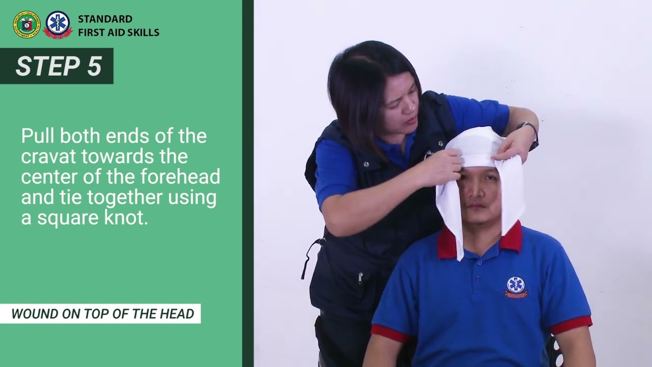 WOUND ON TOP OF THE HEAD