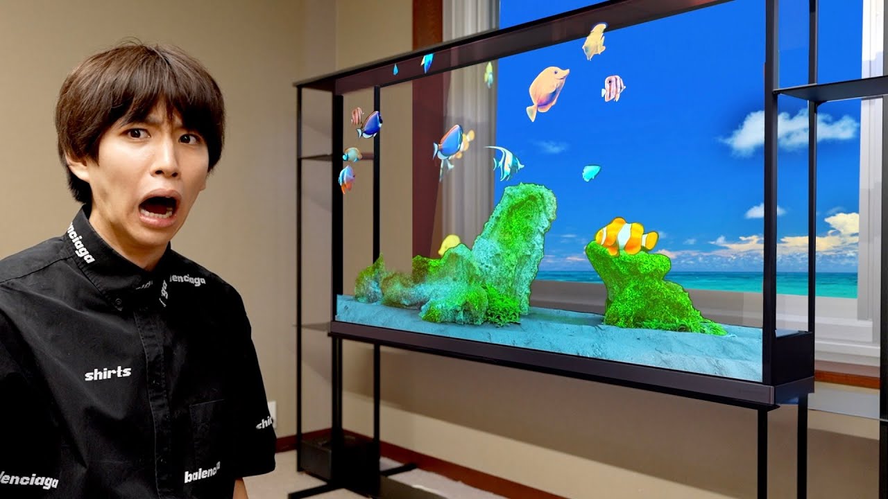 日本で1台しか存在しない1100万円の透明なテレビ買ってみた。