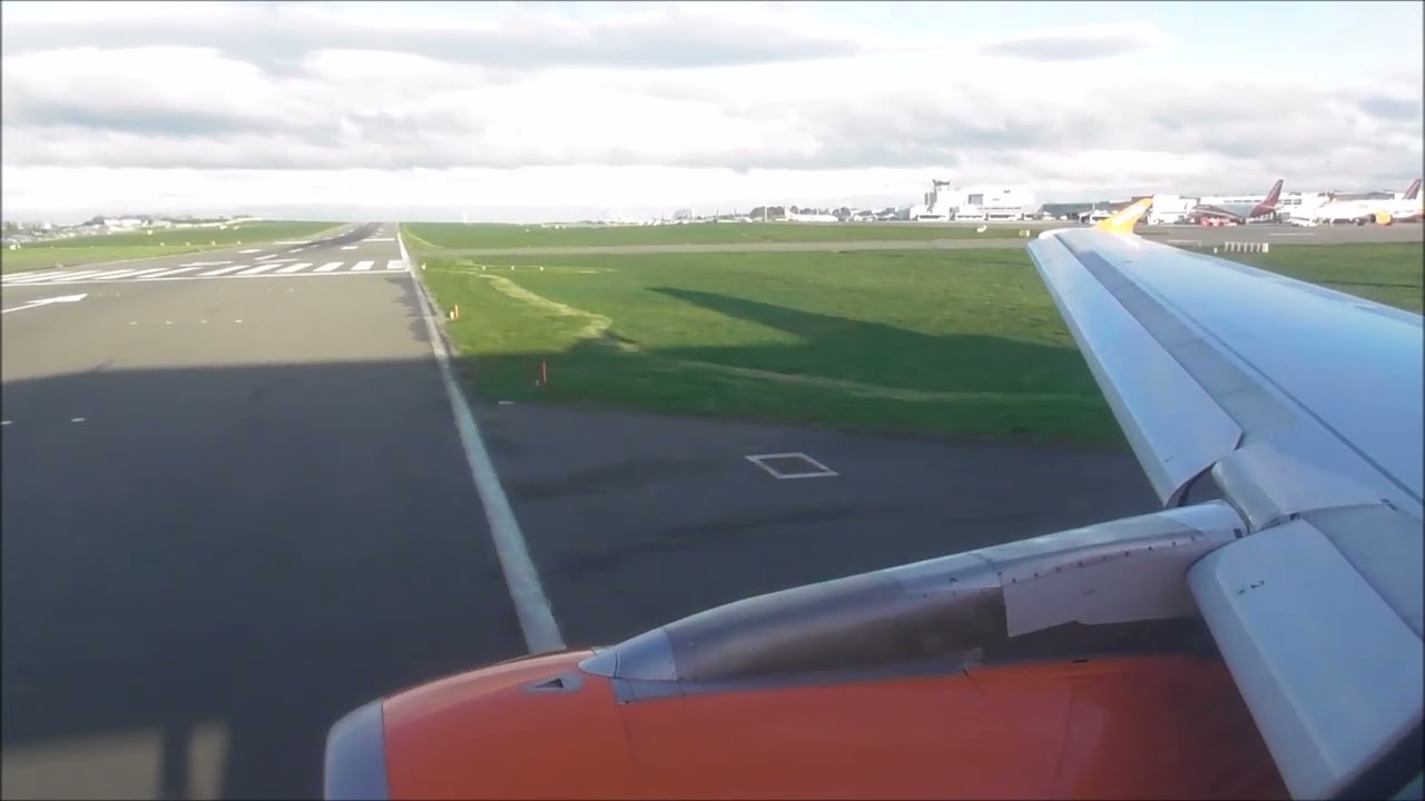 EasyJet Airbus A320-214 Bristol to Belfast International (Antonov 124 on the ground)