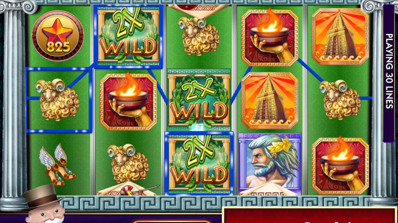MONOPOLY ANCIENT GREECE Video Slot Game with a FREE SPIN BONUS