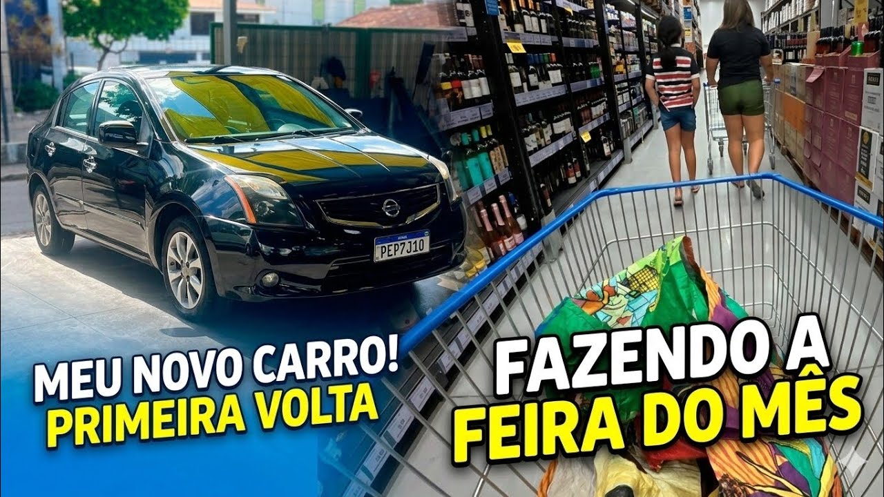 ​DIA DE FEIRA! ESTREANDO O CARRO NOVO NO SUPERMERCADO.